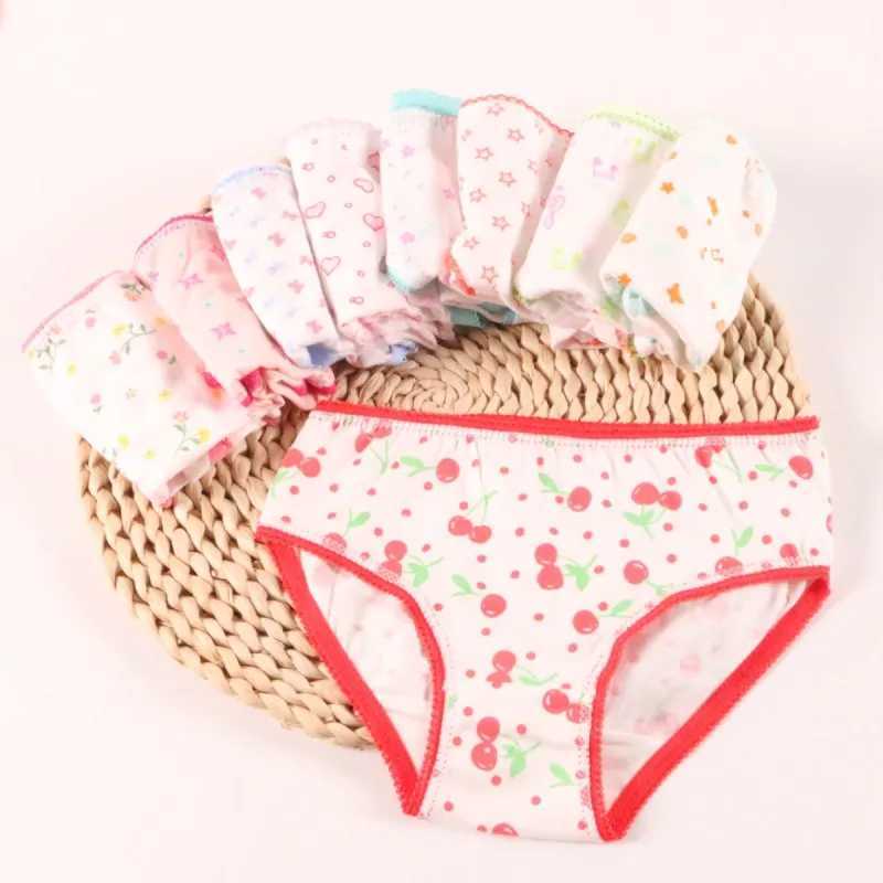 6Pcs/Lot Girls Cotton Underwear Kids Briefs Panties Baby Children Underpants 1-12Years Y240821