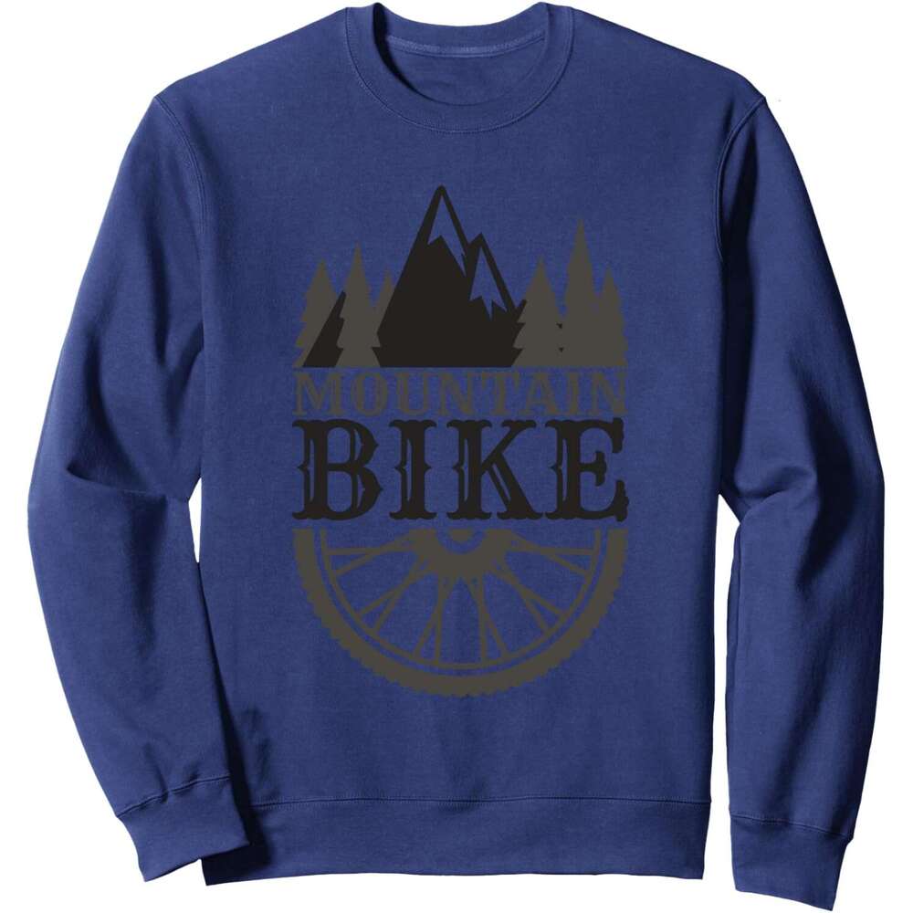 Long Sleeve Shirts for Men sweatshirt Bike Mountain Outdoor Landscape Bikers Sweatshirt T shirt Tee Streetwear Casual tops clothes