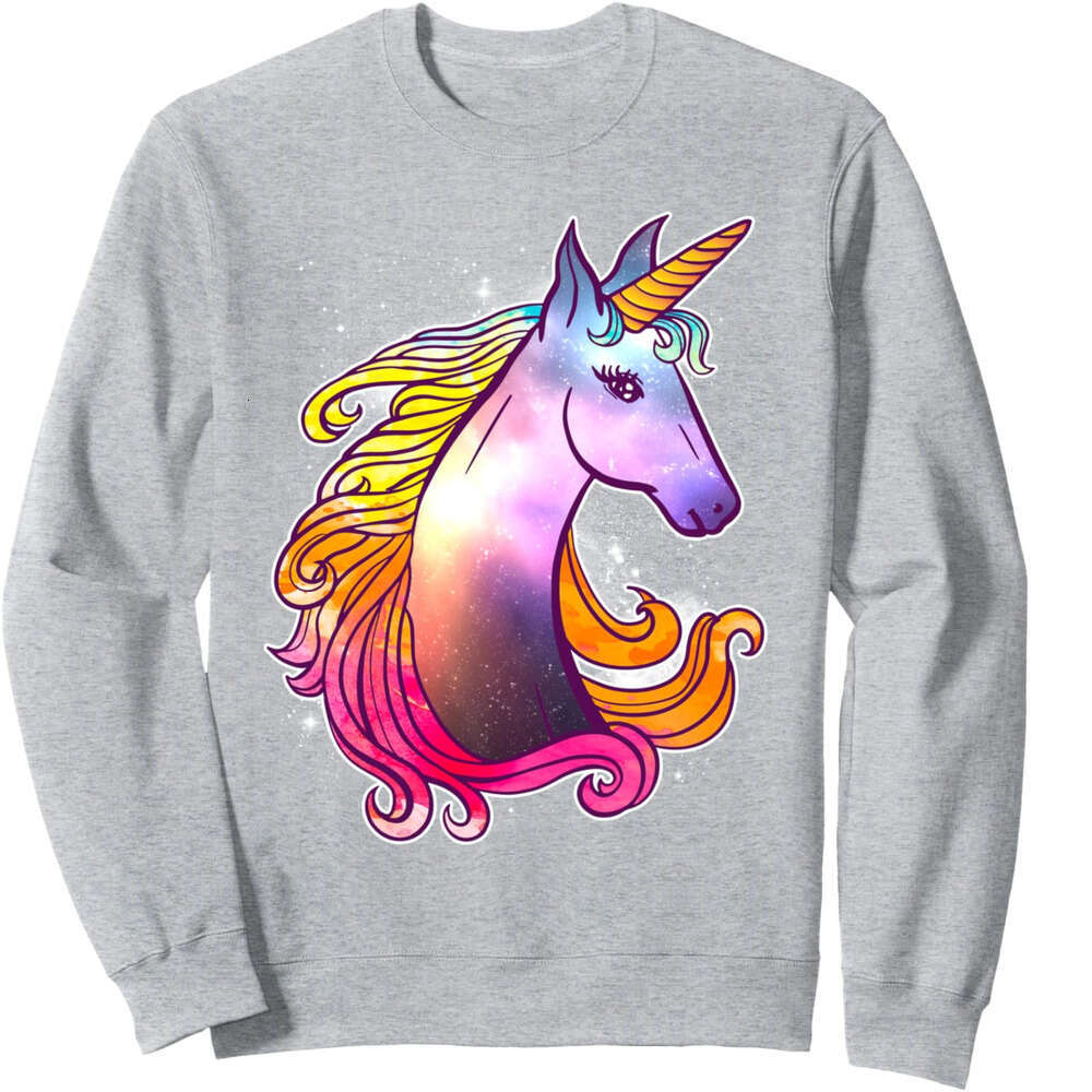 Long Sleeve Shirts for Men sweatshirt Awesome Violet Colorful Magical Unicorn Gift Sweatshirt T shirt Tee Streetwear Casual tops clothes