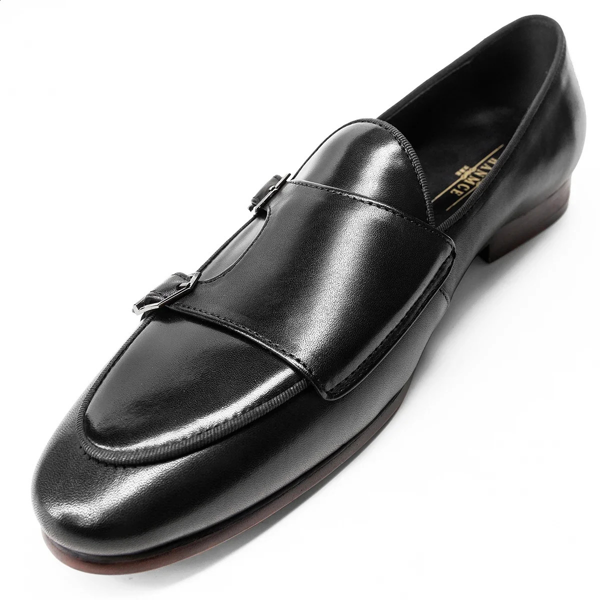 Spring and Autumn Mens Wedding Party Dress Shoes Black Brown Monks with Casual Fashion Mens Skating Boots 240821