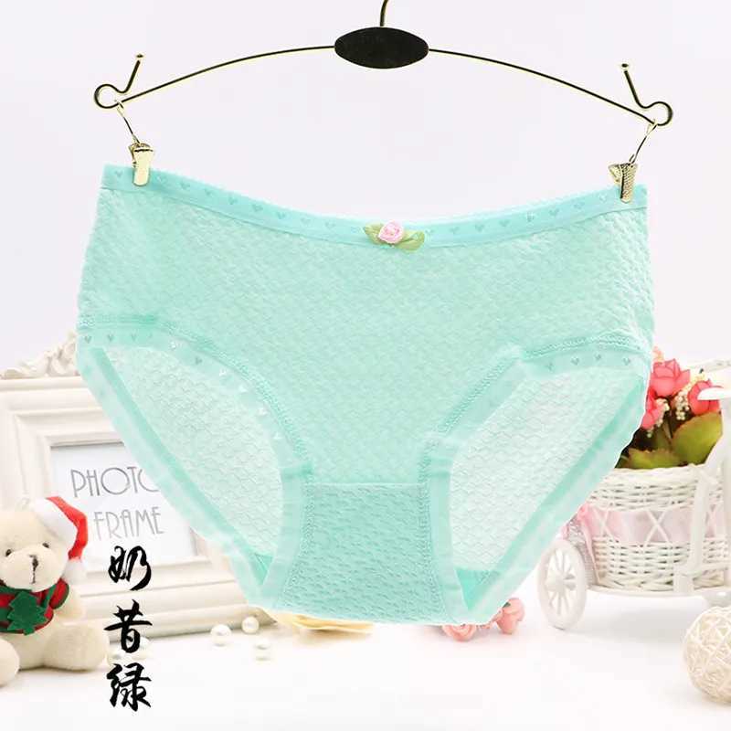4pc/Lot Briefs Cotton/Spandex Underwear Little Girls Big Teen Solid Color Soft Panties 8-14Years Kids Training10-16Year Y240821