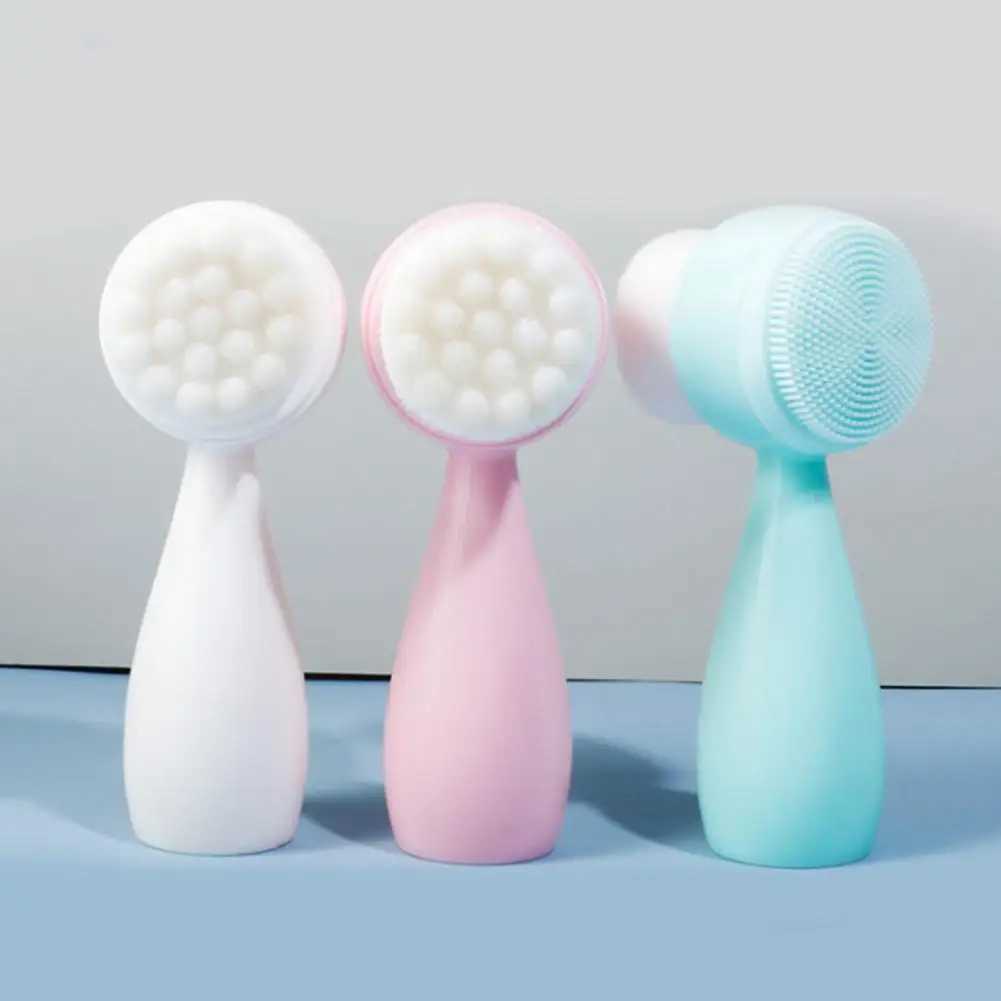 Universal Grasp Comfortable Multifunctional Facial Exfoliator Cleansing Brush Silicone Face Scrubber Beauty Equipment Y240821