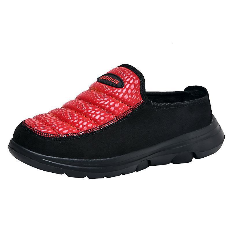 Ddmysports Straight Hair New Cotton Mop For The Elderly Anti Slip Plush Low Cut Warm And Splash Proof Soft Bottom Breathable One Foot Kick OUTDOOR