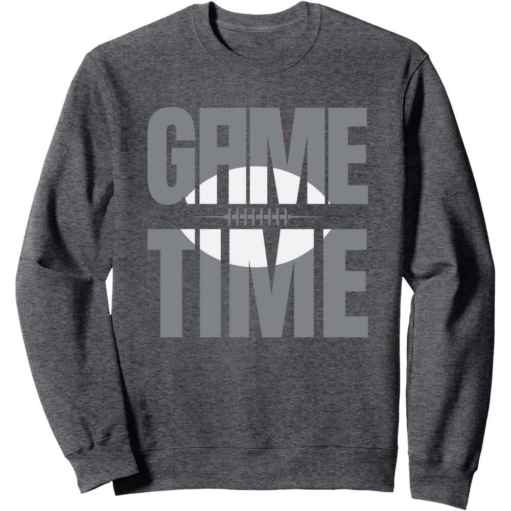 Long Sleeve Shirts for Men sweatshirt Game Time, Sports Ball Funny Football Player Gift Sweatshirt T shirt Tee Streetwear Casual tops clothes
