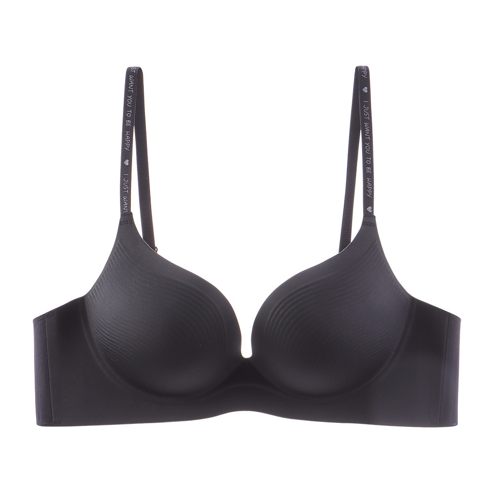 Untouched lingerie, women's small chest gathered gathered, accessory breast anti sagging, no steel ring, one-piece beautiful back and sexy text b