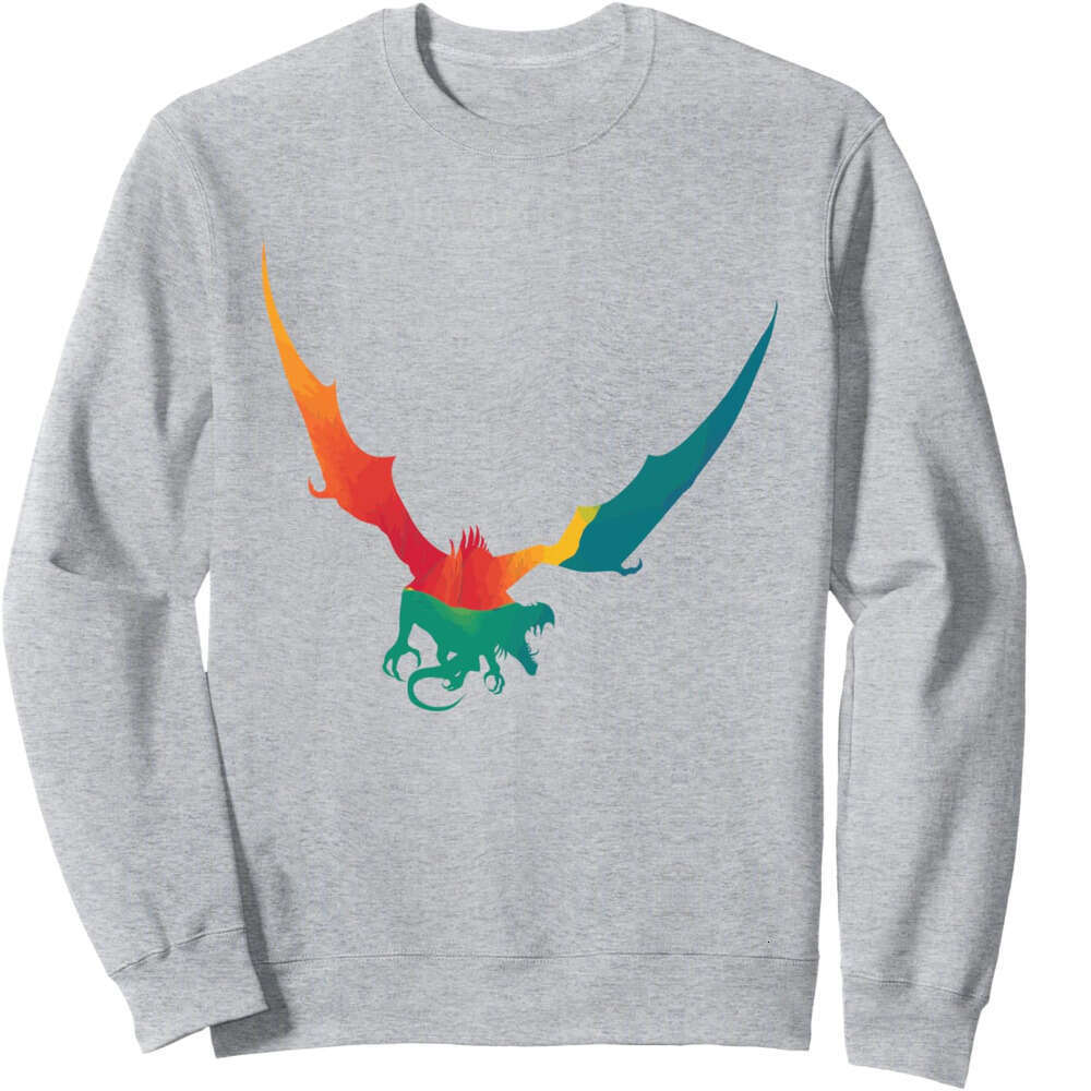 Long Sleeve Shirts for Men sweatshirt Mythological Flying Dragon Avian Reptile Funny Gift Sweatshirt T shirt Tee Streetwear Casual tops clothes