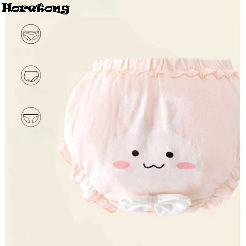 4 Pcs/Set Baby Girls Panties A-class Pure Cotton Cartoon Girl Panties Soft Breathable Kids Children Underwear For 1.5-5 Years Y240821