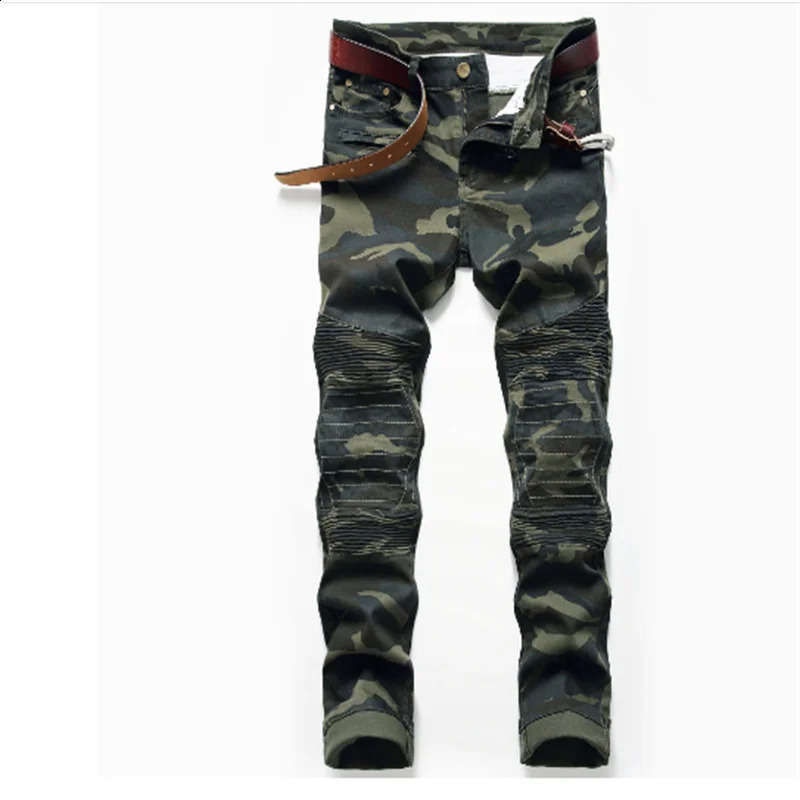 Embroidered Floral Tiger Bird Print n Mens Ripped Jeans Slim Fit Blue Straight Biker Trousers Asian Size 28-40 240821
