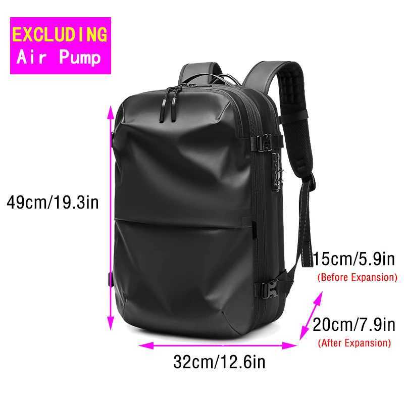 Waterproof Travel Man Backpack Vacuum Electric Pump Anti Theft New Fashion Casual Backpacks Large Expandable Business Oxford Bag M250403