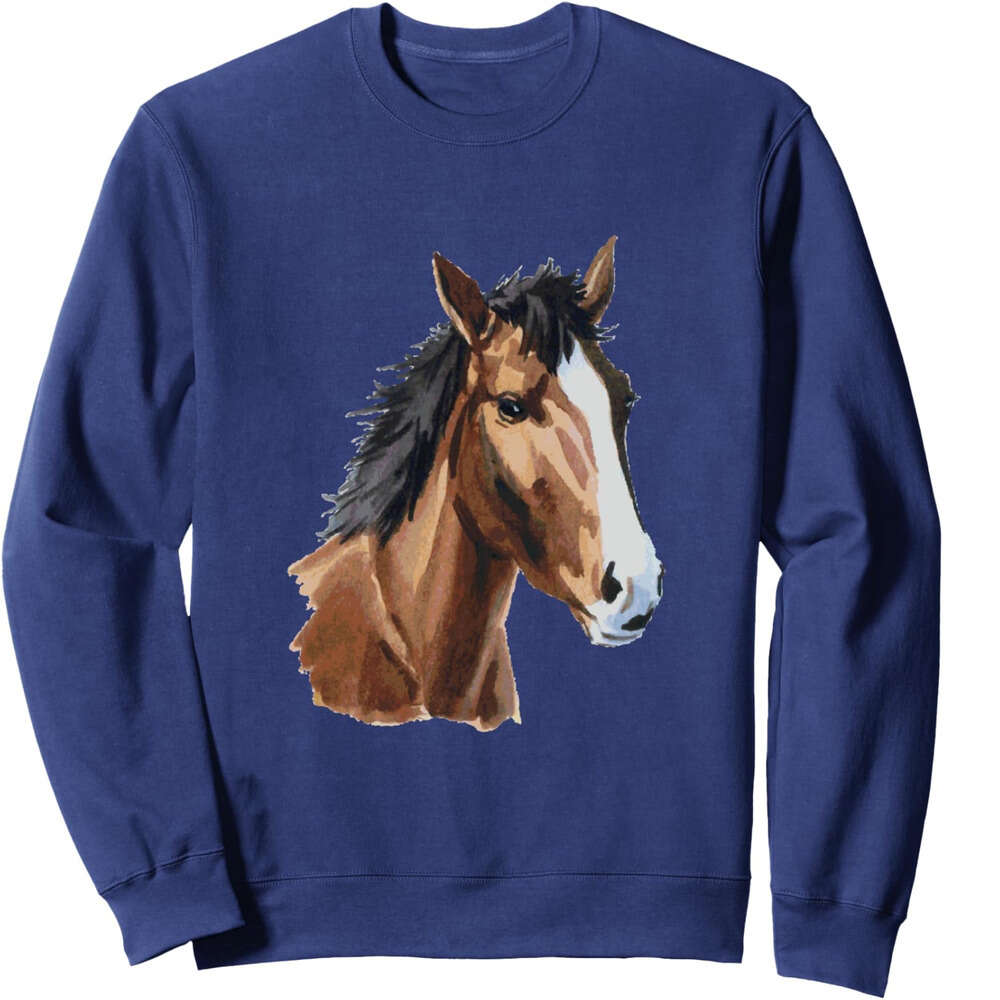 Long Sleeve Shirts for Men sweatshirt Awesome Seal Brown American Horse Wild Gift Sweatshirt T shirt Tee Streetwear Casual tops clothes