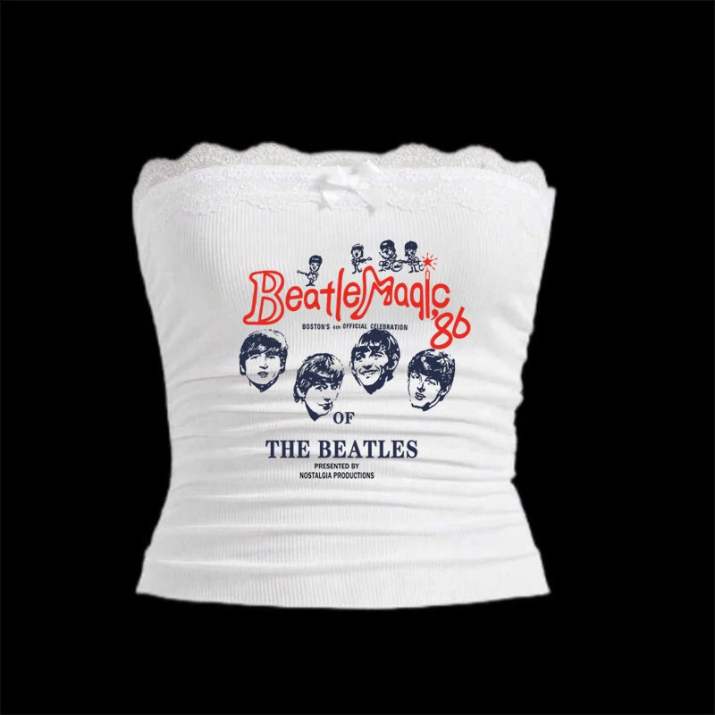 American soft Tshirt medieval Harajuku womens print Y2k top emo retro girl aesthetic street lace summer slim crop 240820