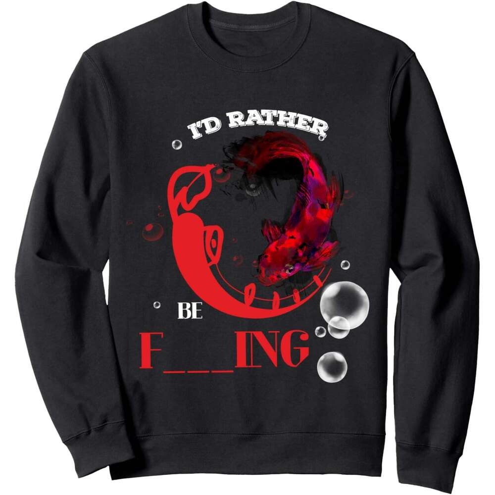 Long Sleeve Shirts for Men sweatshirt Rather Be Fishing Funny Cool Fisherman Fish Gift Sweatshirt T shirt Tee Streetwear Casual tops clothes
