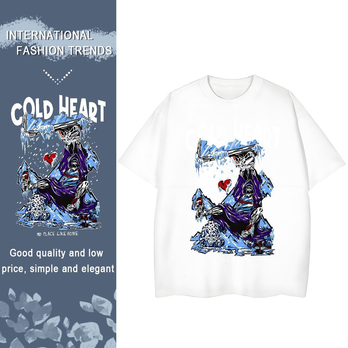 Designer Women T Shirts 230g Pure Cotton Crew Neck Breathable Daily Wear skull Woman Tshirt 5A Customized Print Tees Shirts