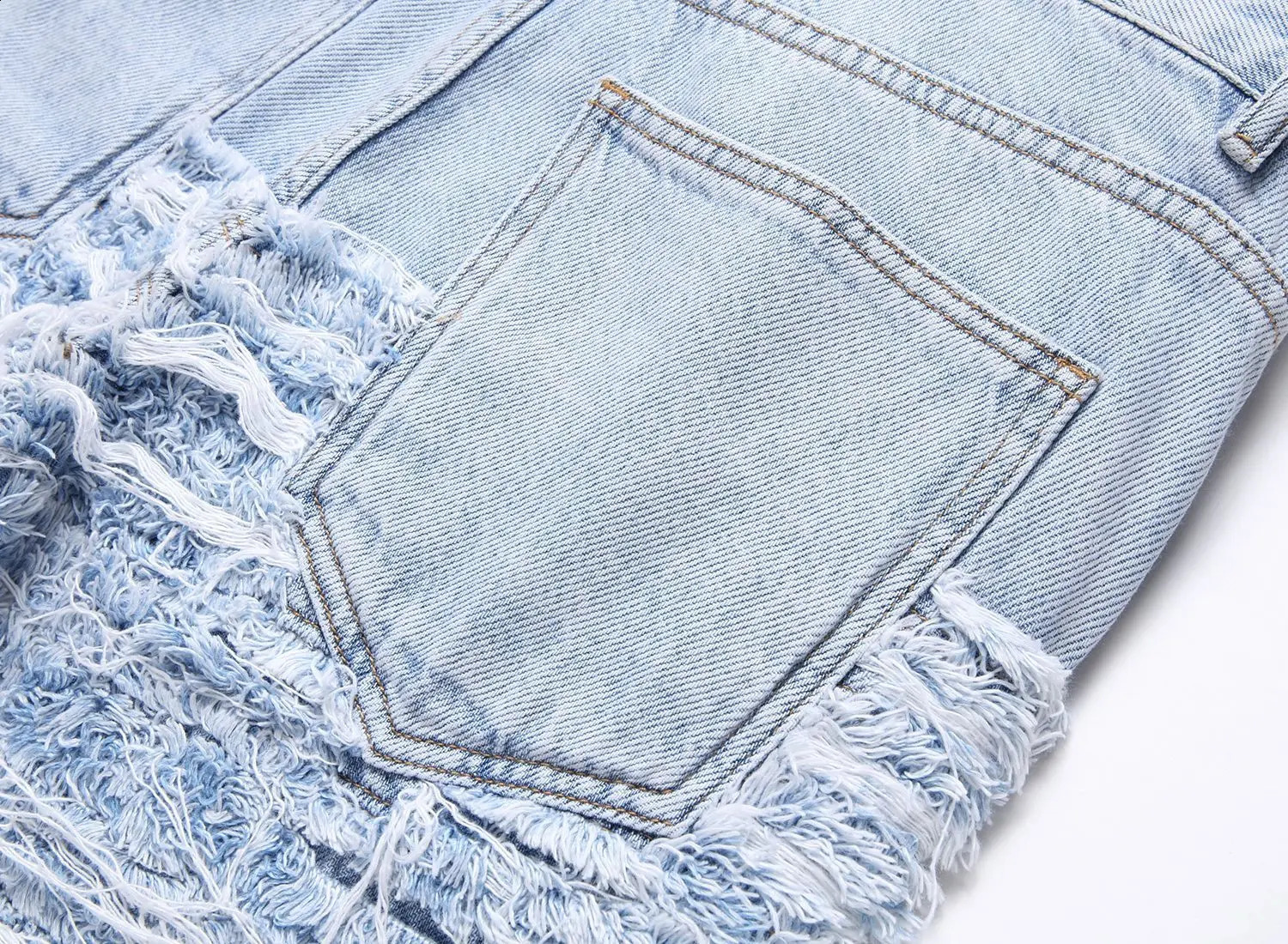 stacked jeans man patch pockets straight jean Men skinny jeans men ripped jeans Ripped Slim Fit Distressed Destroyed Denim Pants 240821