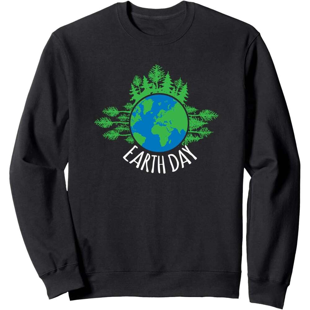 Long Sleeve Shirts for Men sweatshirt Earth Day Green Trees Nature Lover Beautiful Gift Sweatshirt T shirt Tee Streetwear Casual tops clothes