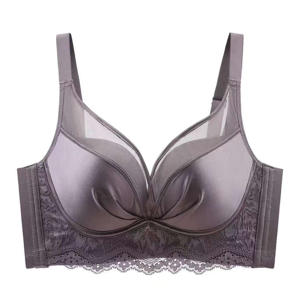 Small chest, big gathering adjustment type, gathered and paired breasts, anti sagging underwear, female sexy lace bra 2024 new item dongdumaoyi