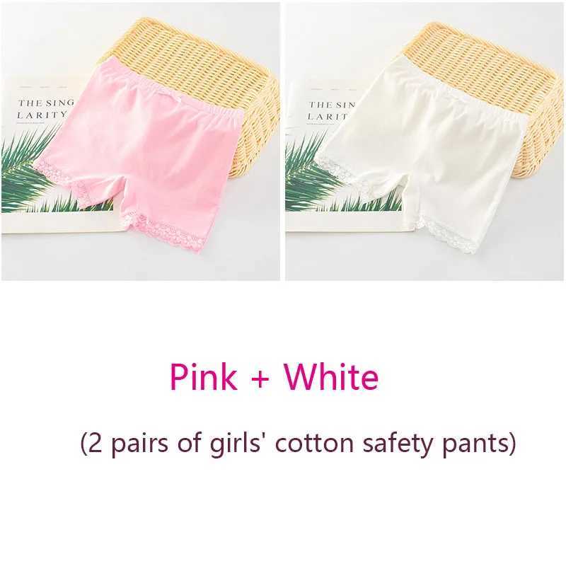 2Pcs/Lot Girls Solid Color Safety Panties High Quality Cotton Dry and Breathable Multicolor Available for Girls 2-11 Years Old Y240821