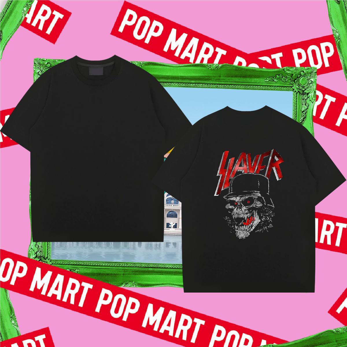 2024 Summer Tshirts 100% Cotton 230g Casual Daily Wear skull Short Sleeve Soft T-Shirts High Quality Anime Print Tops Tees