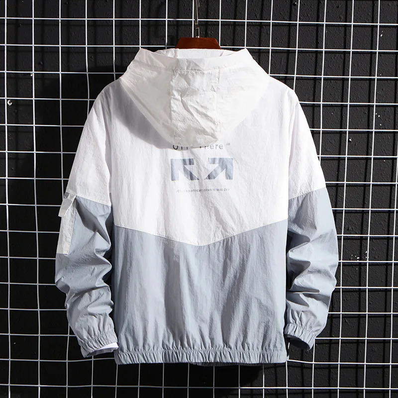 2024 Summer Hooded Jackets for Men Sun Protection Clothing Fishing Hunting Clothes Quick Dry Skin Male Windbreaker Size 4XL 240820