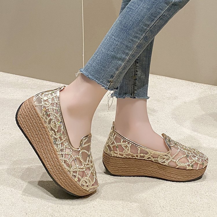 Ddmysports Summer New Thick Bottom Fisherman S Casual Breathable Single Shallow Mouth Flat Women One Foot Shoes OUTDOOR