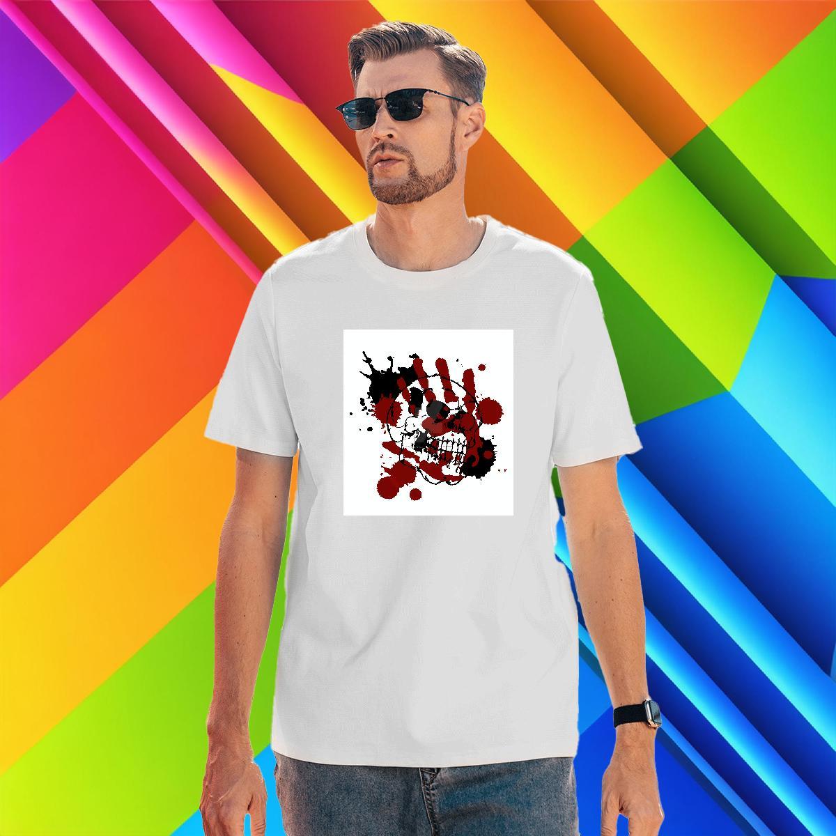 Designer Tshirt for Man Woman 230g Cotton Casual Daily Wear skull Crew Neck T-Shirts for Men Cool DIY Printed Tops