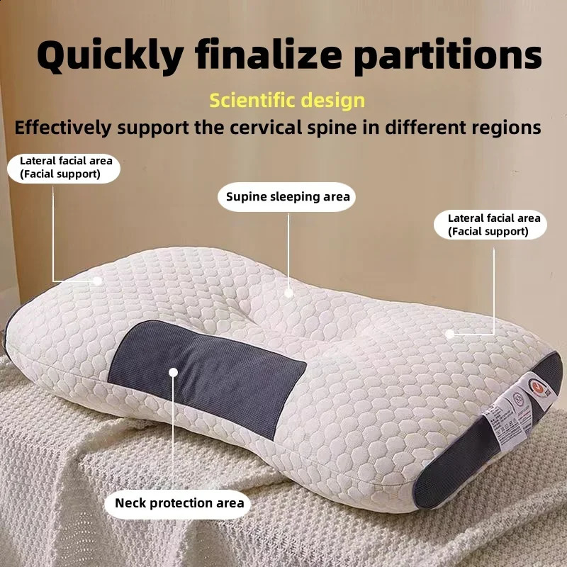 Cervical Orthopedic Neck Pillow Help Sleep And Protect The Soybean Fiber SPA Massage For Sleeping y240820