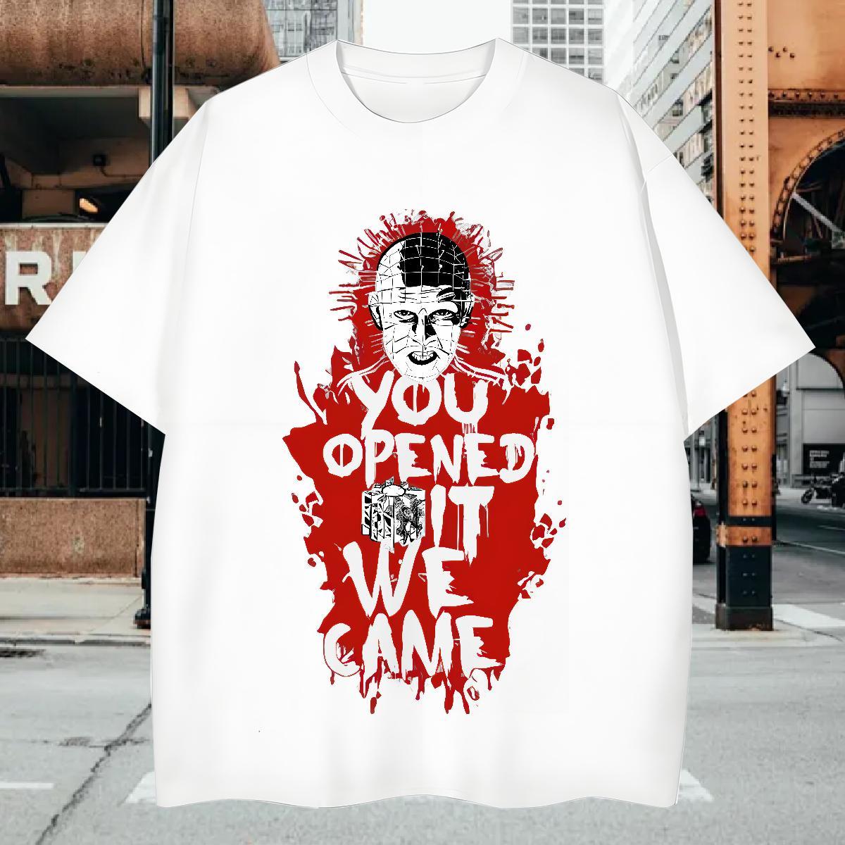 Designer Tshirts 100% Cotton 230g Anime Printing Street skull O Neck Short Sleeves Man T Shirts Wholesale Custom Cartoon Tee Shirt
