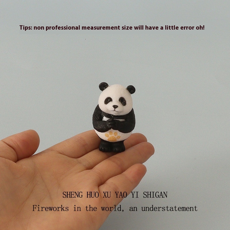 Resin Kung Fu Panda Sculpture - Unique Desk Topper and Home Decorative Artwork