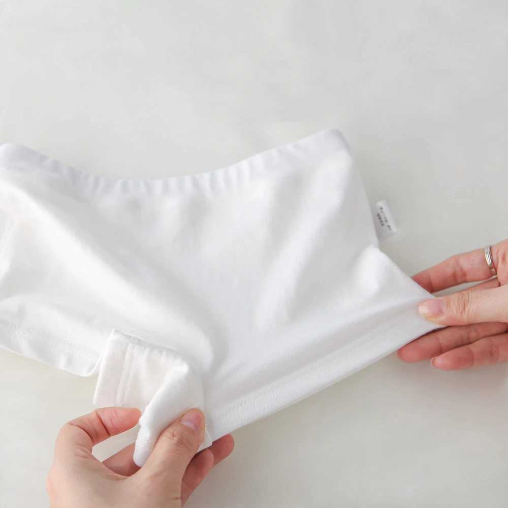 New Kids Underwear for Girls Cotton Boxers Fashion Childrens Solid Color Dance Underpants Toddler Baby White Panties 3Pcs/lot Y240821