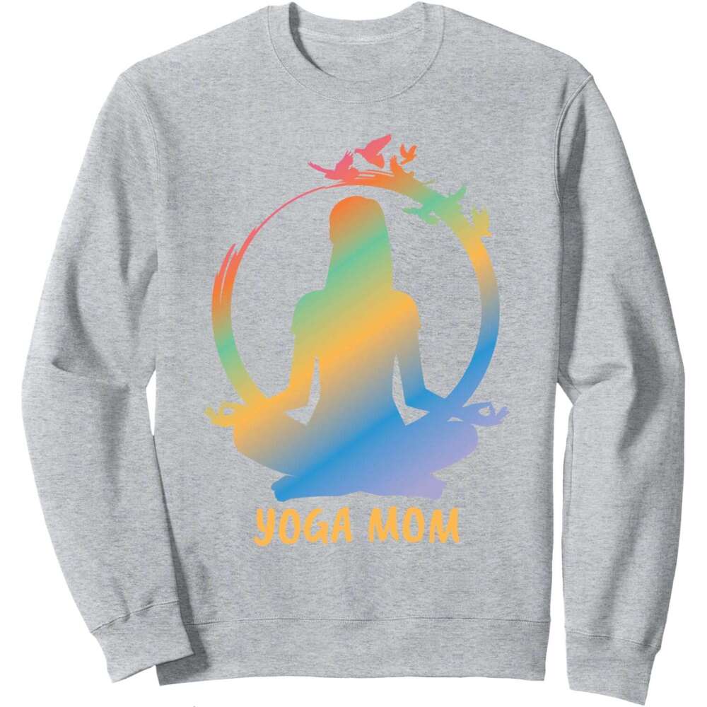 Long Sleeve Shirts for Men sweatshirt Peaceful Yoga Mom Meditation Day Gift Sweatshirt T shirt Tee Streetwear Casual tops clothes
