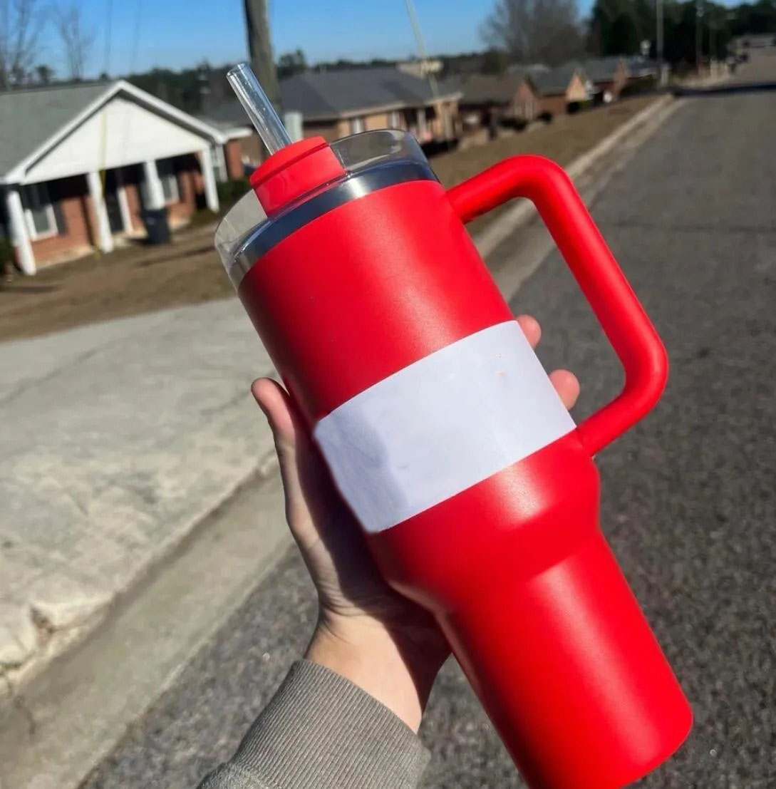 Wicked 40oz Glitter Green Gradient Pink Tumblers Chocolate gold Cups 40 OZ Blue Magnolia Pink Rose Lilac Floral Purple Stars Car Mugs with handle Lid 