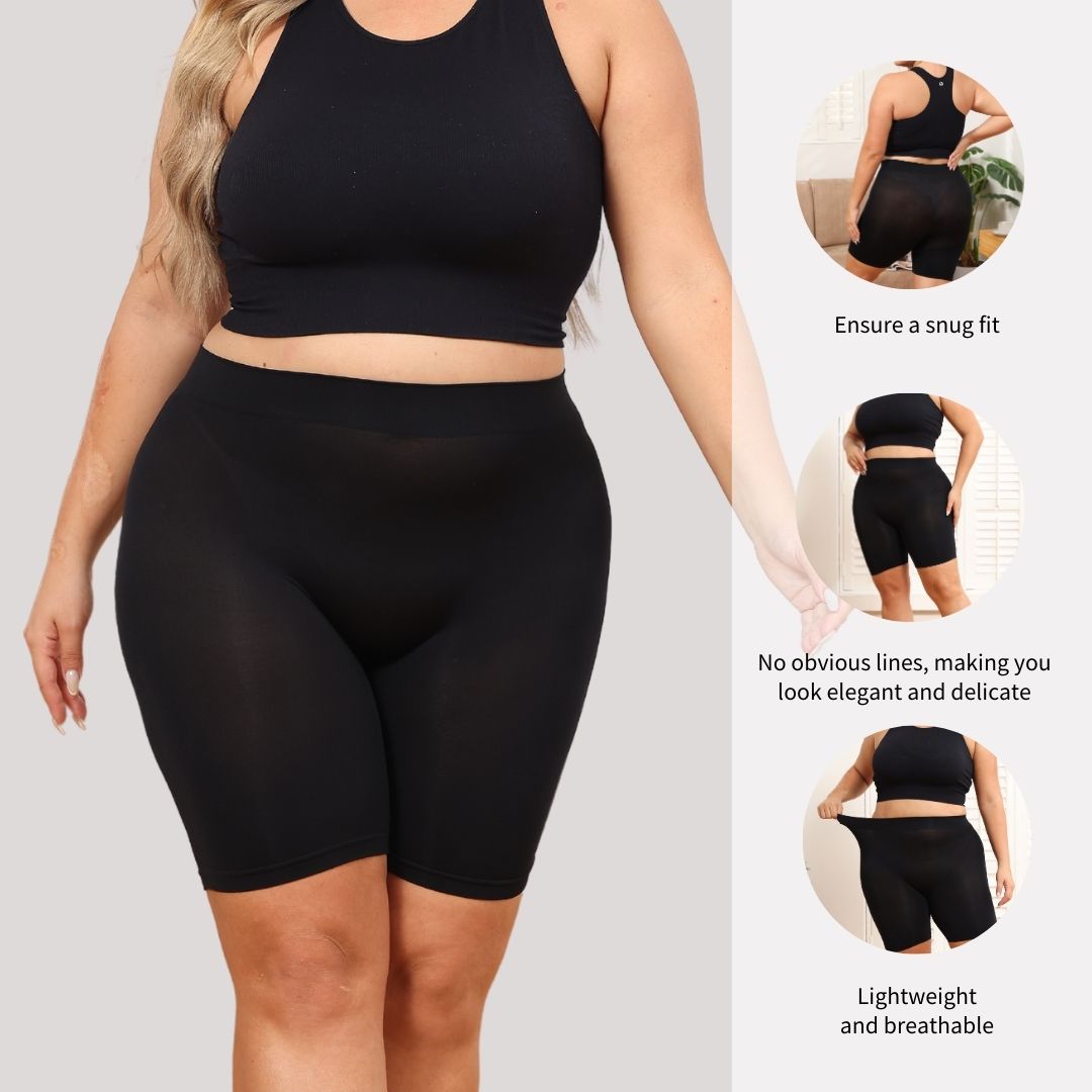 womens solid color seamless high waist and high elasticity shaping sports shorts body shaper tummy controlpn06
