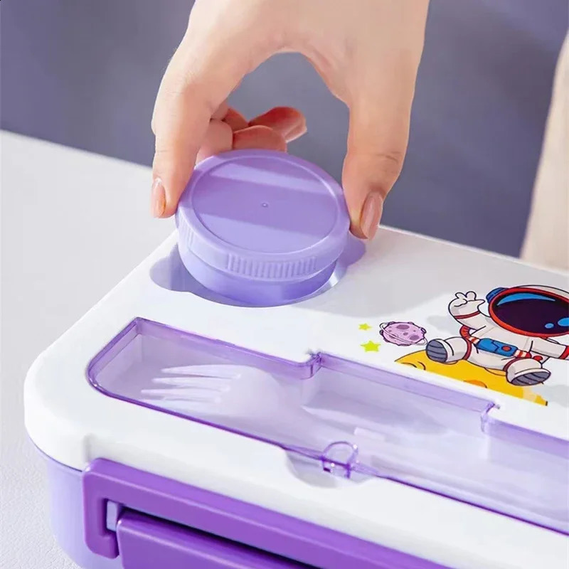 1300ML Bento Lunch Box for Kids Girls Cute Dinosaur Bento Box Sand Snack Fruit Box Food Storage Container Microwave Oven 240821