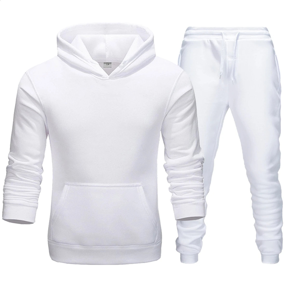 Brushed Hoodies And Sweat Pants Set Men Jogger Set Track Suit Sportswear Tracksuits Unisex Ensemble Jogging Homme 240821