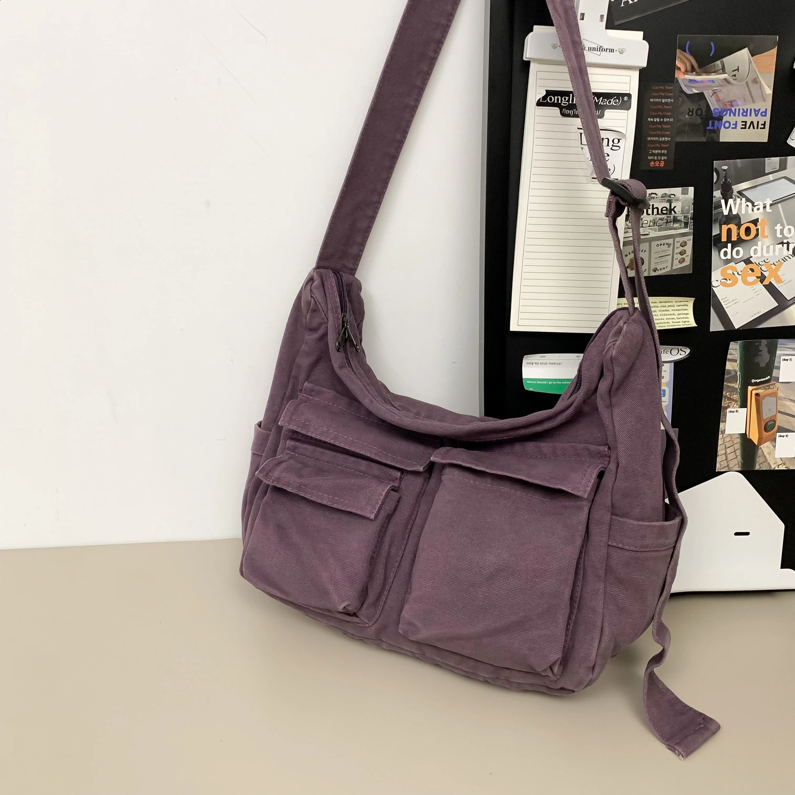 High Quality Canvas Shoulder Bags 100% Cotton Satchels Strong Crossbody Bags For Tooling Unisex Large Capacity Messenger Bags 240820