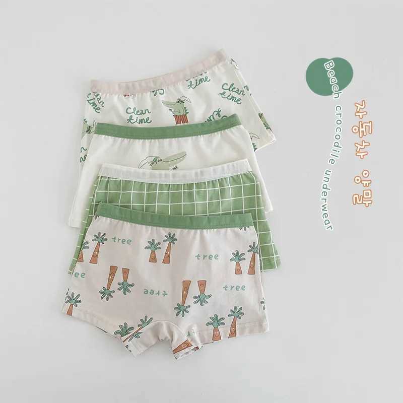 Childrens Underwear Baby Panties Boys Cotton Briefs Cartoon Pattern Four Seasons Shorts Soft Ventilate Boxers Fit 2-11Y Y240821