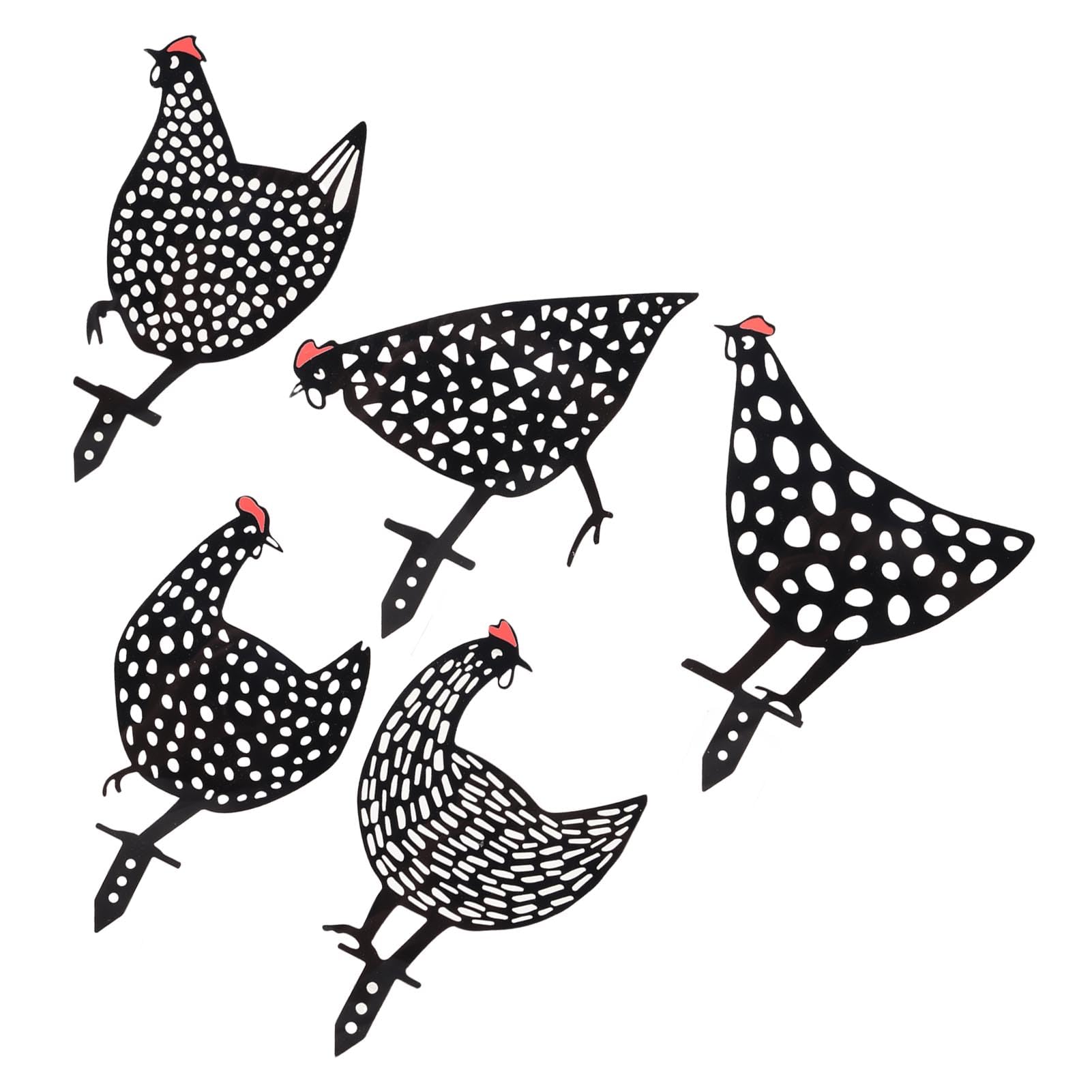 Garden Decoration Hollow Out Rooster Animal Silhouette Statue Decoration Lifelike Decorations Chicken Farm Decoration