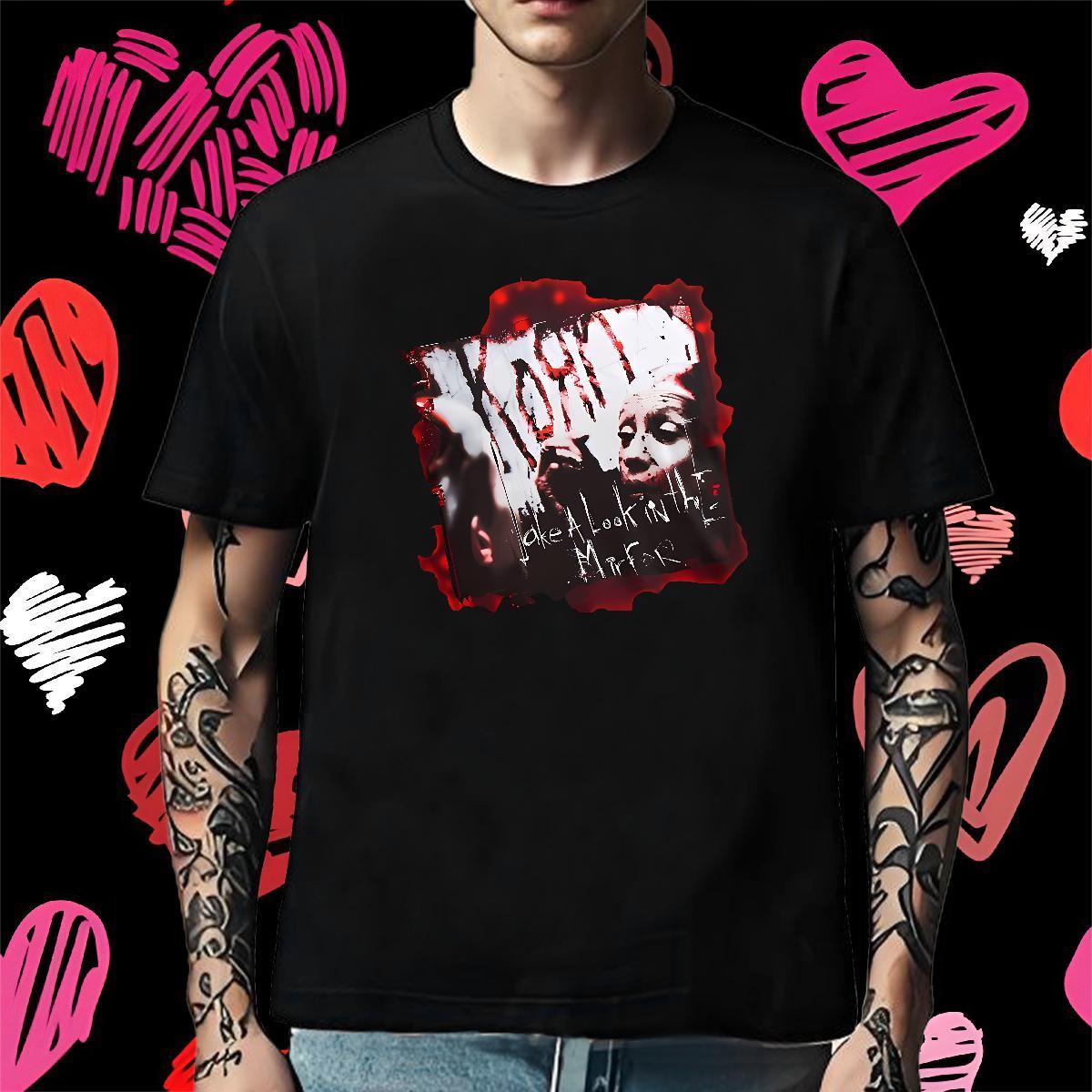 Custom Men Tees 230g Cotton Daily Wear scary Breathable T shirt Popular Custom Printing Polos