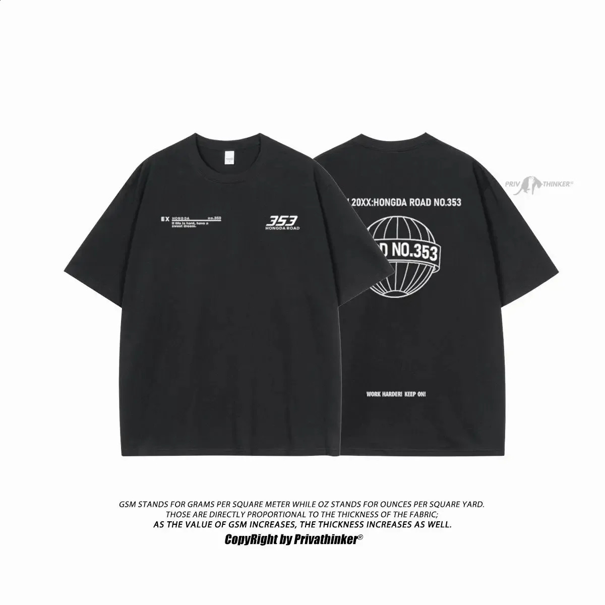 streetwear printed mens Tshirt oversized casual Oneck summer unisex S7XL short sleeved 240821