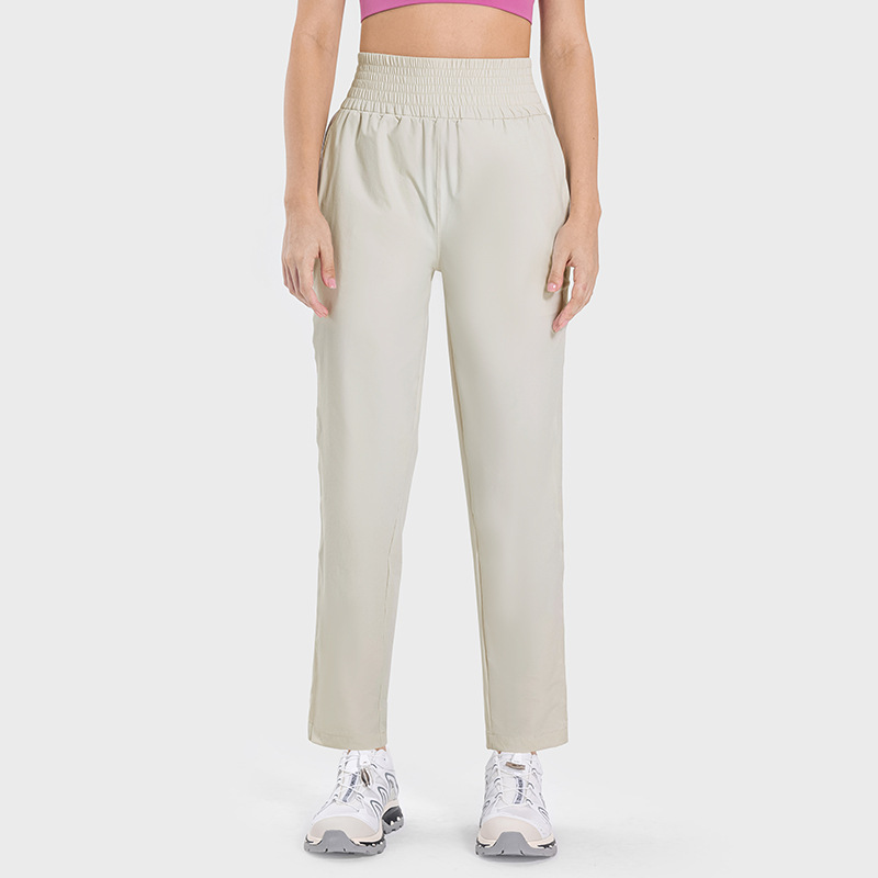 LLL073 Womens Ninth Pants Jogger Yoga Pants Jogging Sport Gym Running Casual Long Pant Elastic For Autumn and Winter