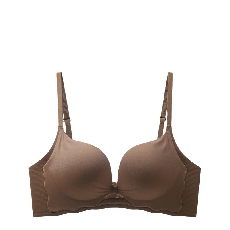 Women's seamless with small chest and large upper support, comfortable collection of accessory breasts, anti sagging, no steel ring, one-piece te