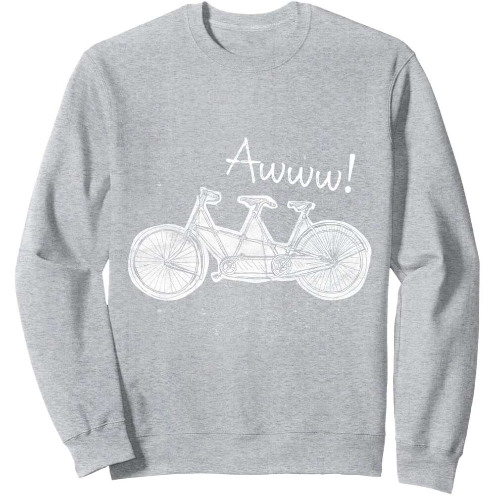 Long Sleeve Shirts for Men sweatshirt Vintage Tandem Family Bicyclists Triple Bike Lover Gift Sweatshirt T shirt Tee Streetwear Casual tops clothes