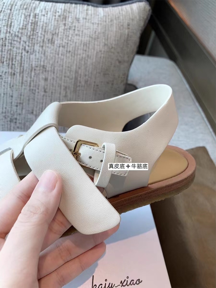 Ddmysports Grape Mom S Fashion Round Toe Eavy Industry Real Leather Sole Wide Side Breathable And Adjustable Roman Sandals For Women In Summer OUTDOOR