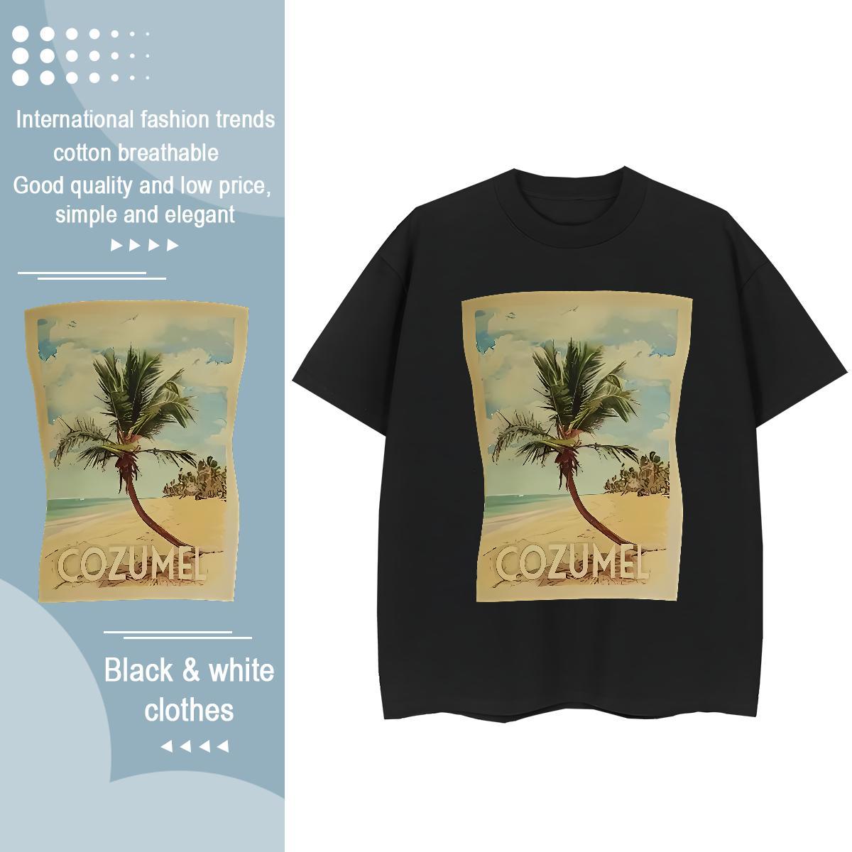 New Arrival T-Shirts Breathable Soft 230g Cotton Lady T shirt Oversized L-4XL tree Sport Designer Tees Shirts