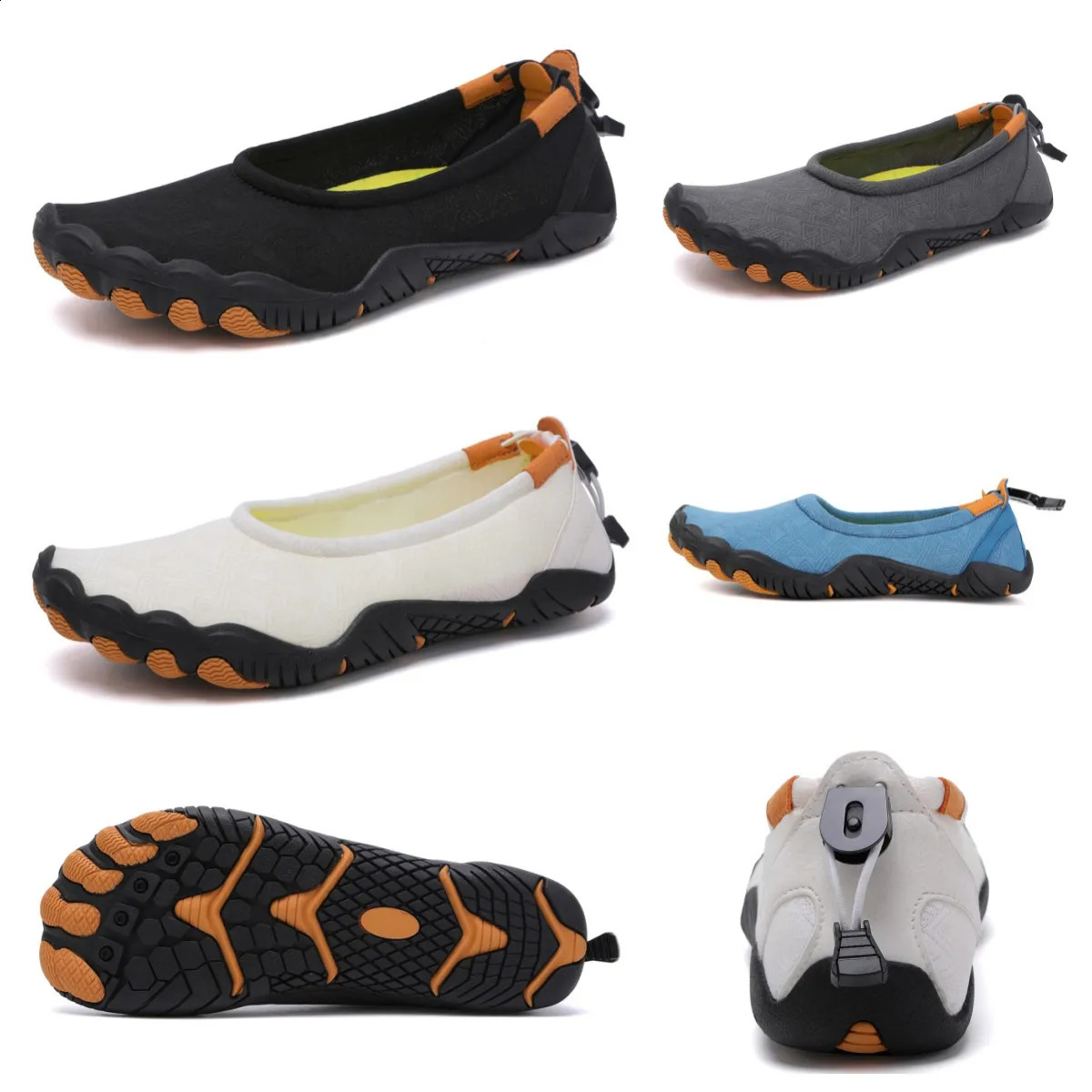 Womens Barefoot Five Finger Water Swimming Shoes Breathable Beach Outdoor Upstream Sports Shoes 240821