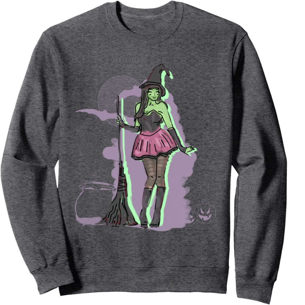 Long Sleeve Shirts for Men sweatshirt Sexy Enchantress Witch Halloween Funny Gift Sweatshirt T shirt Tee Streetwear Casual tops clothes