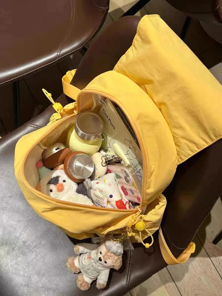 Preppy Style Flap Nylon Womens Backpack Niche Design School Womens Backpack Travel Girls Backpack Shoulder Strap Womens Backpack 240808