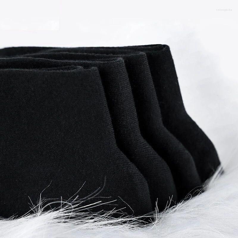 Men's Socks 10Pairs Solid Color Mid Length Fashion Comfortable Autumn Classic Black Business Sock High-quality Short