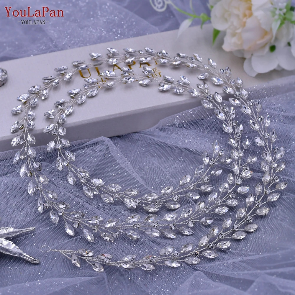 YouLaPan Bohemian Bridal Hair Accessories Crystal Headpiece Headband Wedding Tiara Jewelry Headwear HP394 240813