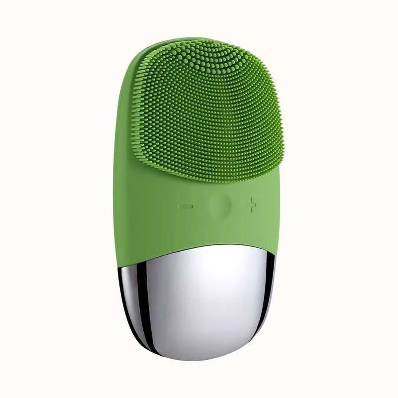 3in1 Silicone Facial Cleansing Brush Electric Face Clean Device Facial Massager Skin Cleaner Sonic Vibration Deep Pore Cleaning Y240821
